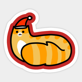 Fluffy Christmas Tabby Sticker